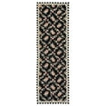 thumbnail image 2 of SAFAVIEH Chelsea Candelario Floral Wool Area Rug, Black/Ivory, 8' x 8' Round, 2 of 8