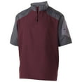 thumbnail image 2 of Holloway Sportswear L Raider  Short Sleeve Pullover Carbon Print/Maroon 229545, 2 of 5