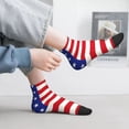 thumbnail image 2 of Pofeuu American Astronaut Runs Forward Print 30cm Socks, Adult Running Hiking Socks for Youth and Adult, 2 of 7