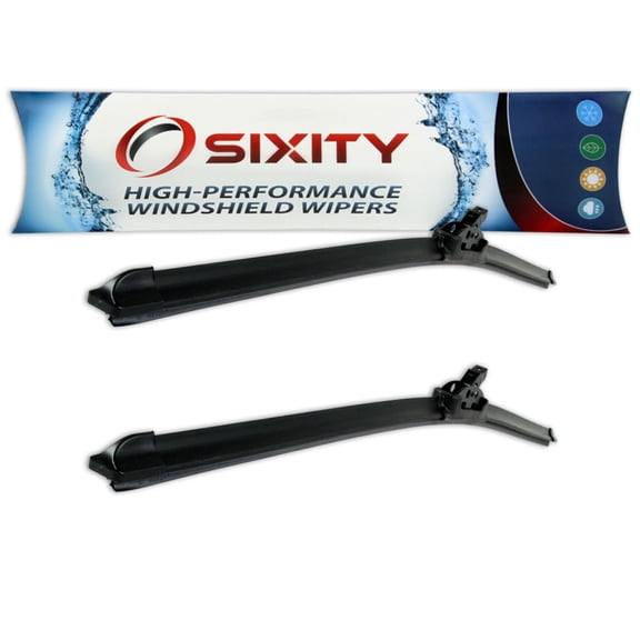 Sixity Auto 26" Frameless XTS Windshield Wiper Blades - Front Rear Driver Passenger - All Season