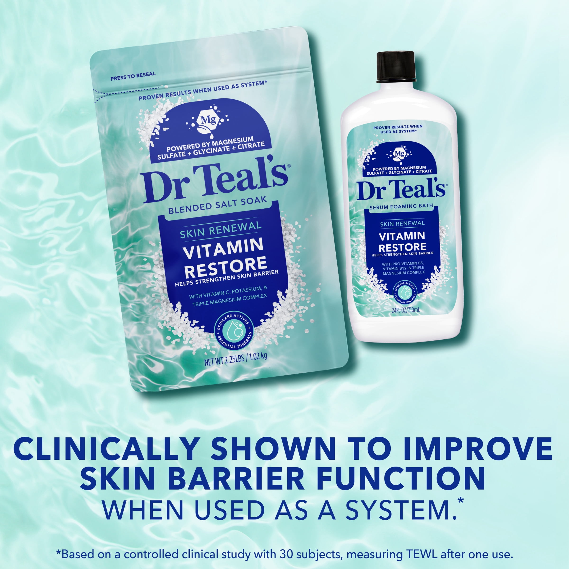 Dr Teal's&nbsp;Skin Renewal Vitamin Restore&nbsp;Blended Salt, 2.25 lbs