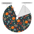 thumbnail image 2 of KLL 30" Christmas Tree Skirt Autumn with Pumpkins Xmas Tree Skirts Mat for New Year Xmas Holiday Party Indoor Outdoor Home Decoration, 2 of 7