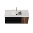 thumbnail image 4 of Wall-Mounted Floating Vanity with Four Drawers / Unique Design, Ample Storage Space, 4 of 5