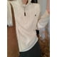 thumbnail image 3 of HOUZHOU Y2k Vintage Streetwear Jerseys de punto para mujer Estilo coreano Casual Cremallera suelta Suéter bordado sólido Otoño 2024, 3 of 5