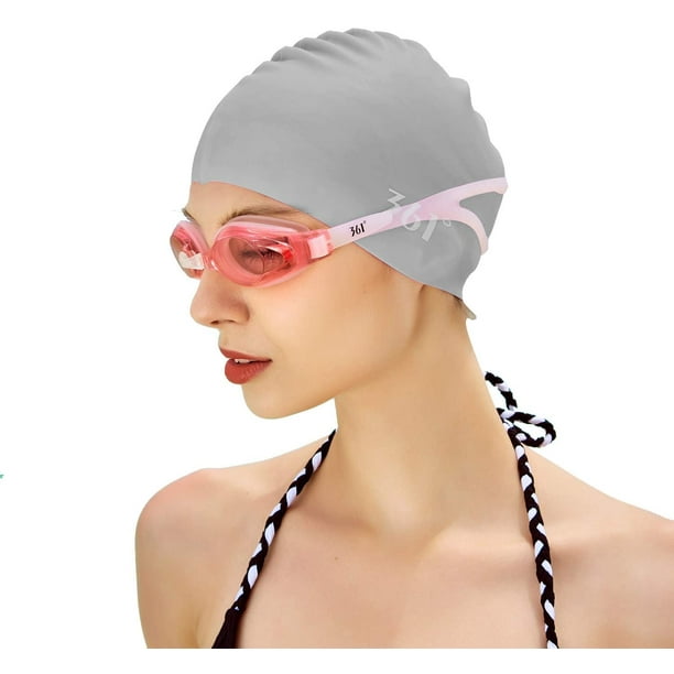 AIMTYD Swim Cap for Men & Women Waterproof Soft Swimming Caps for