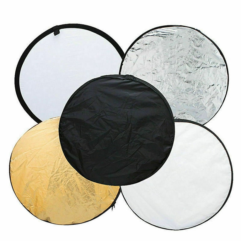 EMART 24'' x 36'' (60 x 90cm) Light Reflectors 5-in-1 Photo Collapsible  Photography Reflector Large Oval Portable Collapsible Light Reflector