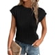 thumbnail image 1 of Remera PRETTYGARDEN Manga Corta Texturizada Negra XL, 1 of 9