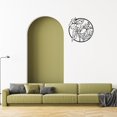 thumbnail image 3 of IH Casa Decor Metal Black Wall Decor Lilies, 3 of 3