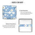 thumbnail image 5 of Susaid Daisies Flowers Print PU Leather Tissue Box Cover, Square Decorative Tissue Holder, for Living Room, Bedroom, Dining-Table,Kitchen,Office,Car, 5 of 7