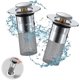 thumbnail image 1 of 2 Pieces Basin Drain for 34-40mm Drain, Improved Drain Plug Bathroom Sink Stopper with Hair Strainer, Removable Strainer Drain Plug, Drain Plug for S, 1 of 4