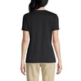 thumbnail image 2 of Lands' End Women's Petite Relaxed Supima Cotton V-Neck T-Shirt, 2 of 5