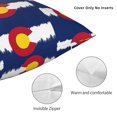 thumbnail image 4 of Living Room Sofa Pillow Cover Colorado Flag Digital Printed Square Cushion Cover 12"x12", 4 of 7