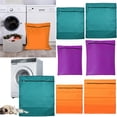 thumbnail image 3 of Pet Laundry Bag Large Machine Washable for Dog Cat Hair - Polyester Mesh Wash Bag for Pet Beds, Blankets, Toys - Orange, Blue, Purple (28x31 inch), 3 of 4