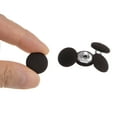 thumbnail image 4 of 10uds 24L Tela Paño Cubierto Botón 15mm Redondo Metal Vástago Costura Botones para Trajes Vestido Blusas, Marrón, 4 of 5