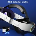 thumbnail image 3 of for Oculus Quest 3 / Quest 3S Battery Head Strap with RGB Light, Head Strap with 10000mAh Battery for Oculus Meta Quest 3 / 3s Accessories, Extend 4-6 Hours Playtime Enhanced Support, 3 of 6