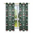 thumbnail image 7 of Yayeee Window Curtains Light Filtering 63"x52" Grommet Panel Pair Home Living Room Decor, Christmas Santa Hats, 7 of 7