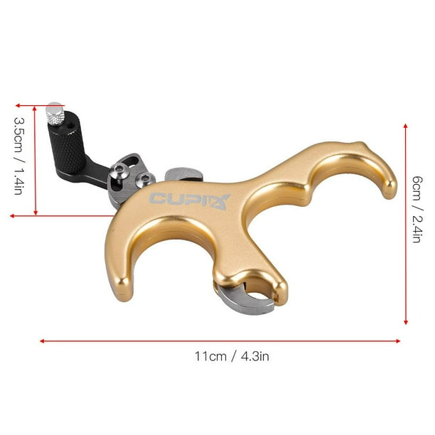 HERCHR Archery Thumb Trigger, Archery Release Aids 3 Finger Grip Thumb