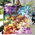 thumbnail image 2 of Cartoon Pokemon Pikachu Flannel Blanket Children Adult Gift Bedding Bedspread Sofa Spring and Autumn Warm Blanket Home Decor, 2 of 5