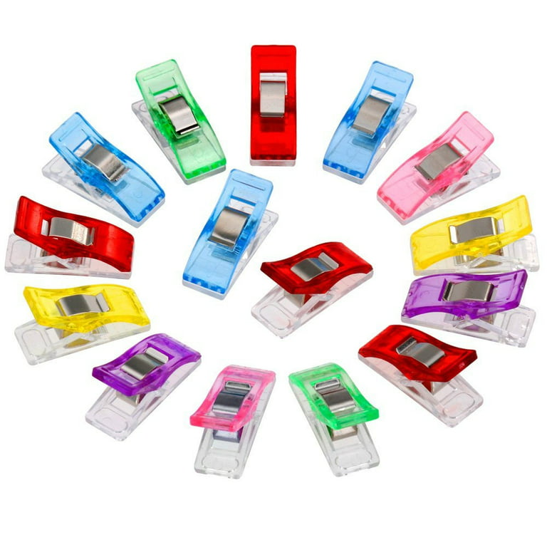 50 PCS Colorful Multipurpose Plastic Sewing Clips Fabric Clip