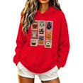 thumbnail image 3 of ThriftyPlait Womens Halloween Sweatshirt Fall Oversized Pullover Tops Casual Long Sleeve Lightweight Hooded Top for Holiday, 3 of 6