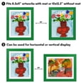 thumbnail image 2 of Americanflat Kids Art Frame 10x12.5 inches with 8.5x11 inches Mat - Composite Wood And Glass - Holds 100 Artworks - Shamrock Green, 2 of 7