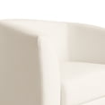 thumbnail image 5 of Contemporary Barrel Swivel Accent Chair, White, 5 of 8