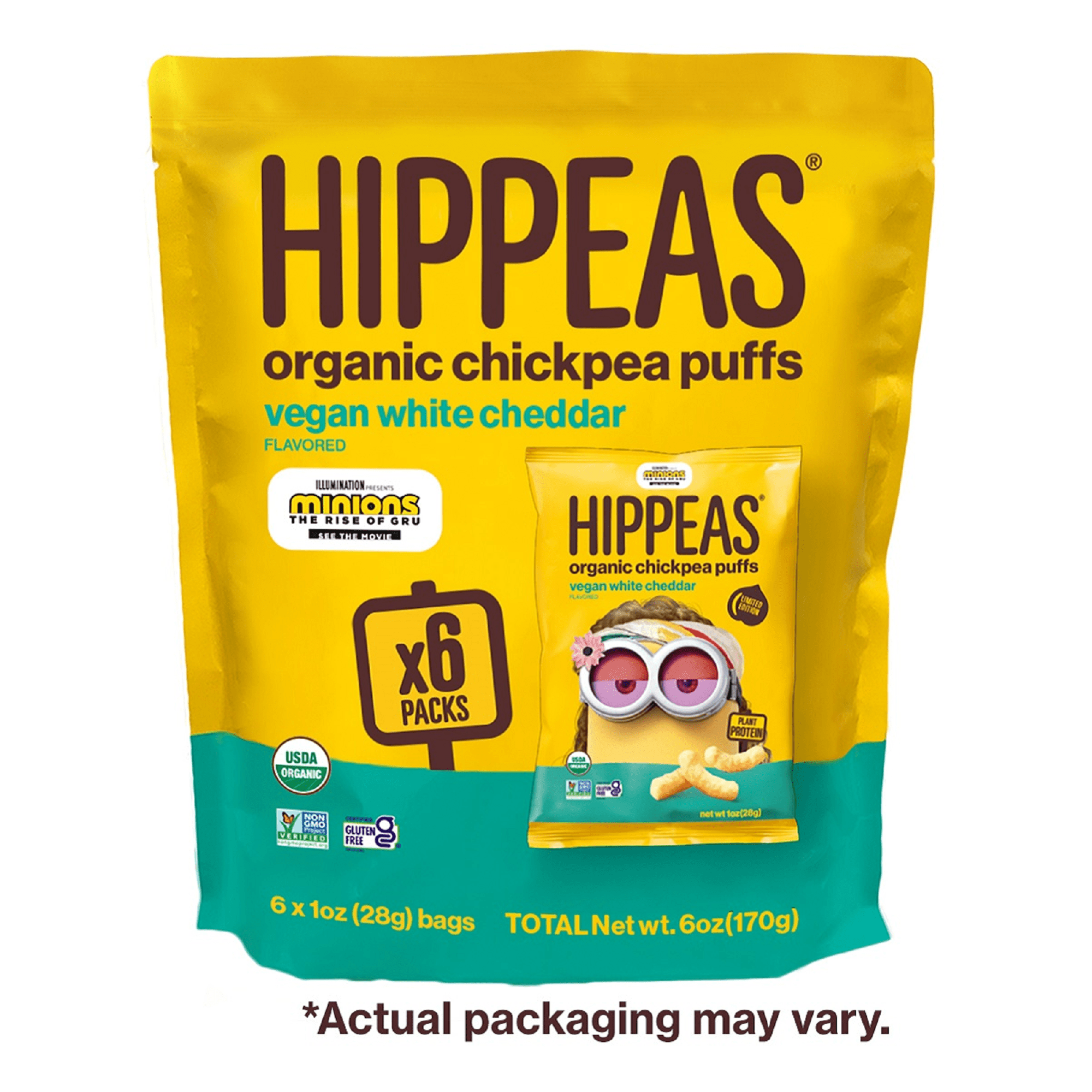 Buy HIPPEAS Organic, Vegan White Cheddar Chickpea Puffs, 1 oz, 6 Count  Online at Lowest Price in Oman. 314119702