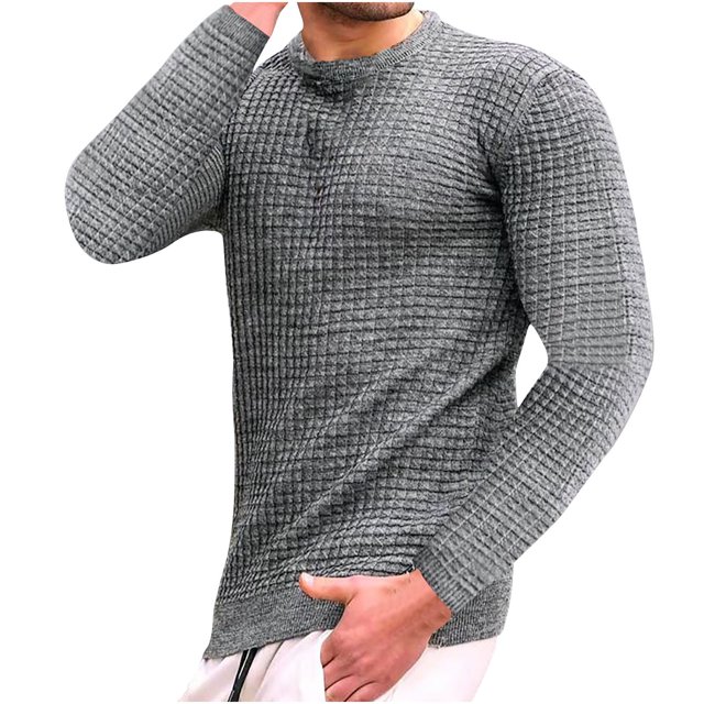 Birdeem Chandail en Molleton à Manches Longues pour Hommes, Mode Décontractée, Col Rond avec Poche
