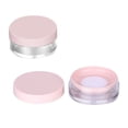 thumbnail image 1 of EeaseCA 2pcs 10g Empty Powder Case Round Elastic Mesh Loose Powder Container Makeup Case (Pink), 1 of 8