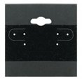 thumbnail image 1 of Earring Display Hang Cards Black Flocked 2 X 2 Inch (100), 1 of 3
