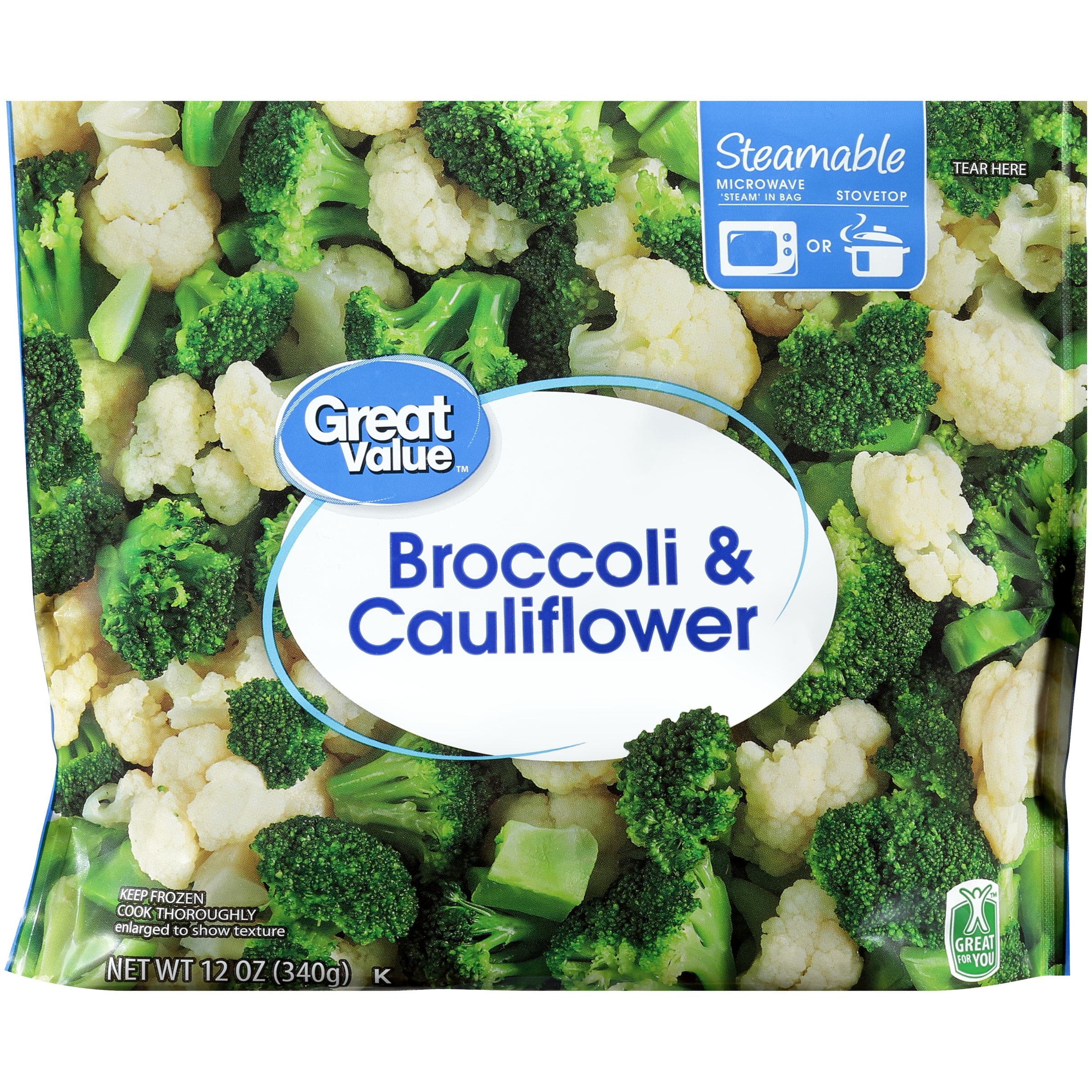 Calories in broccoli and cauliflower mix broccoli walls