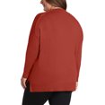 thumbnail image 2 of Matty M Ladies' V-Neck Sweater (Brick, 3X-Large), 2 of 2