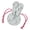 Blue, variant on Portable FloralAn1ma1Ear Drawstring Closure Bag For Travel Daily Organizer