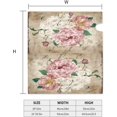 thumbnail image 4 of Vintage Shabby Chic Pink Rose Floral Magnetic Mailbox Cover Standard Size 21"x 18" for Garden, 4 of 6