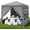Dark Gray, variant on Outdoor Party Tent, Patio Canopy Tent Gazebo with Removable Sidewalls Instant Event Tent for Cater Events Wedding Birthday Pavilion Beach BBQ (10'x10')