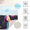 thumbnail image 3 of Yayeee Bath Rug for Bathroom Floor Non Slip Rectangle Fluffy Soft Absorbent Mat, 16"x24", Zodiac Stars, 3 of 7