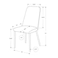 thumbnail image 5 of Monarch Specialties Dining Chair, Set Of 2, Side, Upholstered, Kitchen, Dining Room, PU, Metal, 5 of 5