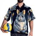 thumbnail image 4 of Tmall Men's Short Sleeve Casual Printed Button Down Beach Shirt Summer Unisex Top, 4 of 6