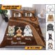 thumbnail image 1 of Juego de Cama Personalizado Patas de Perro Marrón, Regalo Personalizado para Amantes de los Perros, Perro, 1 of 2