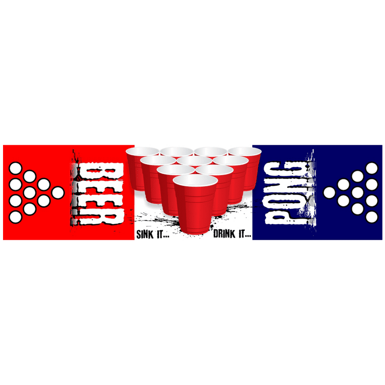 8-Foot Professional Beer Pong Table w/ Cup Holes - Beer Pong Edition