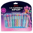 thumbnail image 1 of MAKEUPERIA Set de Brillo Labial para Niñas Las Guerreras Kpop, 10 Brillos Glitter Coleccionables con Sabor Uva, Cereza y Bubblegum, Fórmula Vegetal, No Tóxico, Libres de Parabenos, 1 of 9