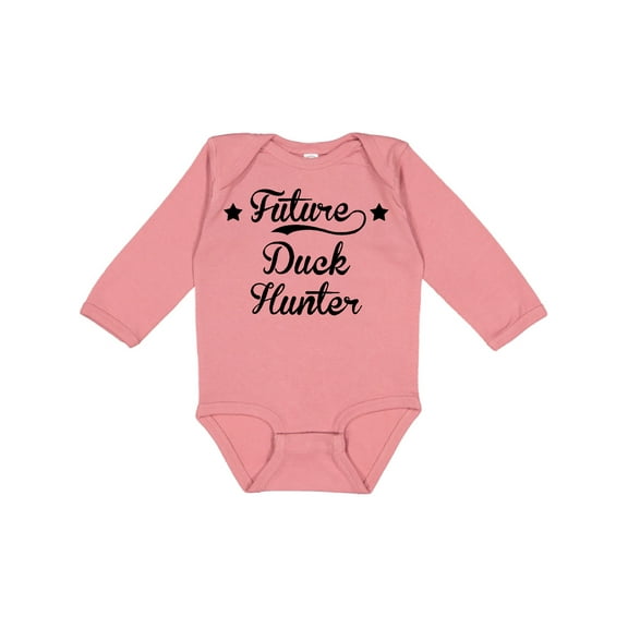 Inktastic Future Duck Hunter Boys or Girls Long Sleeve Baby Bodysuit