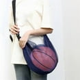 thumbnail image 3 of LShunze Mesh Single Ball Carry Bag,Foldable Basketball Bags with Adjustable Shoulder Strap,Large Capacity Sports Ball Bag for Carrying Basketball,Volleyball,Football and Rugby, 3 of 7