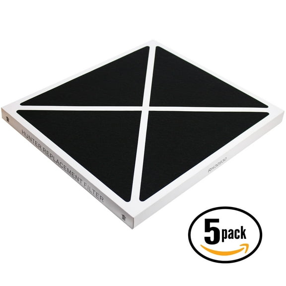 5-Pack Replacement Hunter 30250 Air Purifier Filter - Compatible Hunter 30930 Air Filter