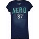 thumbnail image 1 of Aeropostale - Camiseta gráfica para mujer Aero 87, azul, pequeña, 1 of 1