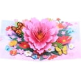 thumbnail image 3 of Aurgiarme 3D Greeting Card Elegant Butterfly and Flower Card with Envelope Handmade Birthday Anniversary Graduation Card for Women, 3 of 9