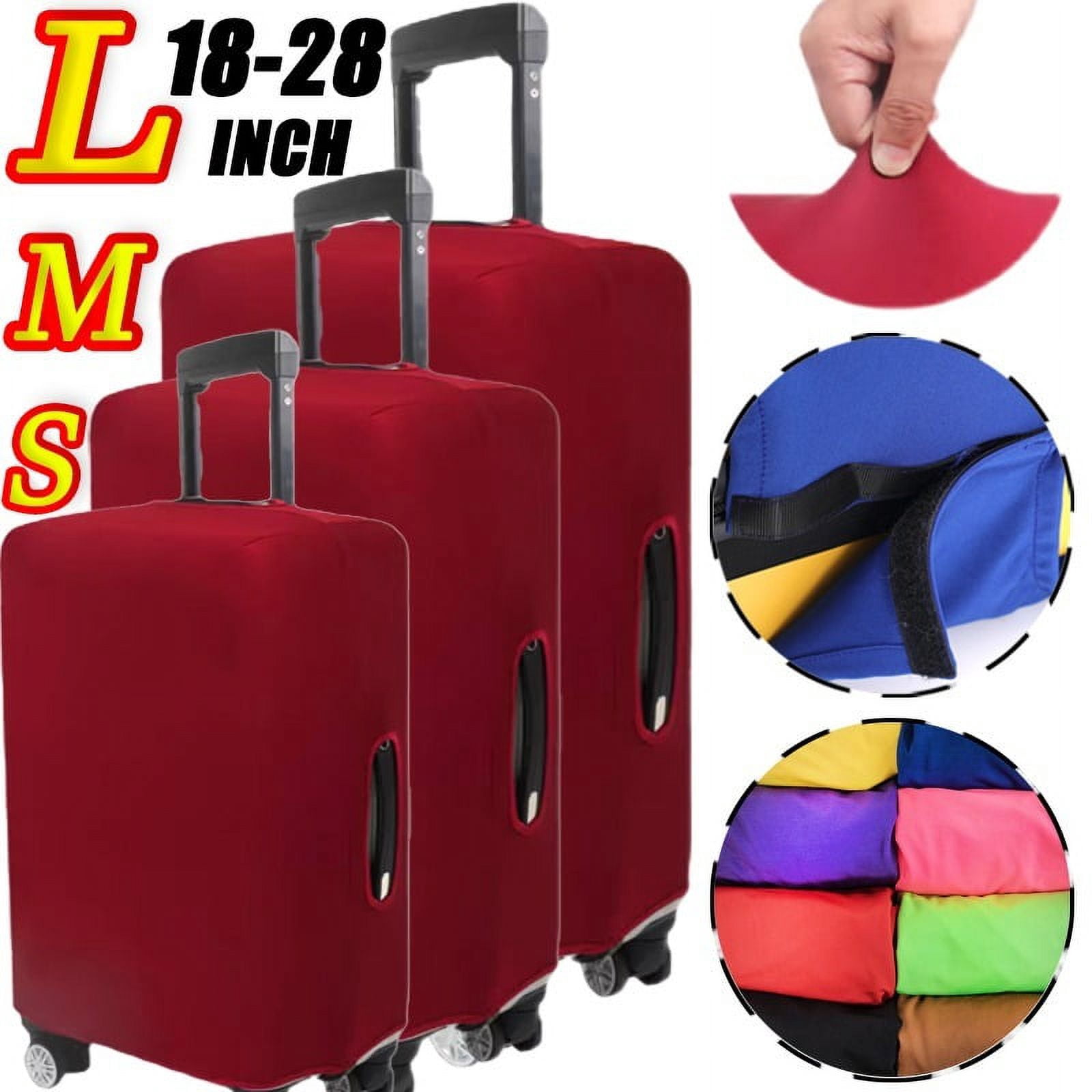 Housse De Protection Pour Valise – Taille M (22-24 Pouces) – Tissu Polyester élastique, Anti-rayures – Plusieurs Couleurs (Vert) - 8