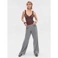 thumbnail image 6 of Women'S Lace Tank Top Deep Plunge V Neck Tops Going Out Crop Shirt Summer Camisole Brown Polka Dots XL, 6 of 8