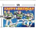thumbnail image 6 of Buzz Lightyear Party Supplies for Photography Taspestry Birthday Decorations Post Backdrop Banner Background, 6 of 6