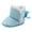 Sky blue, variant on Lovebay Baby Girls Lace-Up Cotton Princess Booties First Walkers Outdoor Snow Shoes Toddler Warm Boots